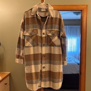 Evereve Plaid Shacket